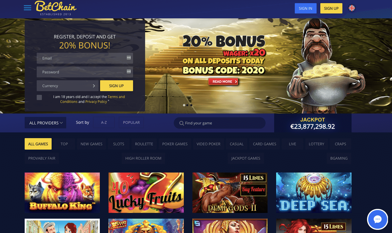 Betchain casino review